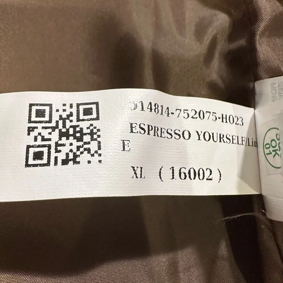 Old Navy Espresso Faux Leather Belted Biker Jacket XL - Picture 12 of 13